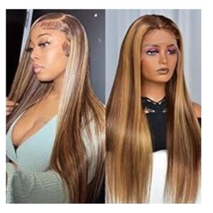 Ombre Highlight 13x4 Lace Front Wig 18 Inches